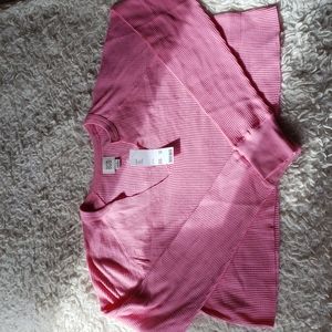 Urban Outfitters BDG Pink / Rose Thermal Long Sleeve Crop Sweater Large NWT